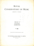 Royal Conservatory of Music - Grade IV Royal Conservatory of Music - Grade IV